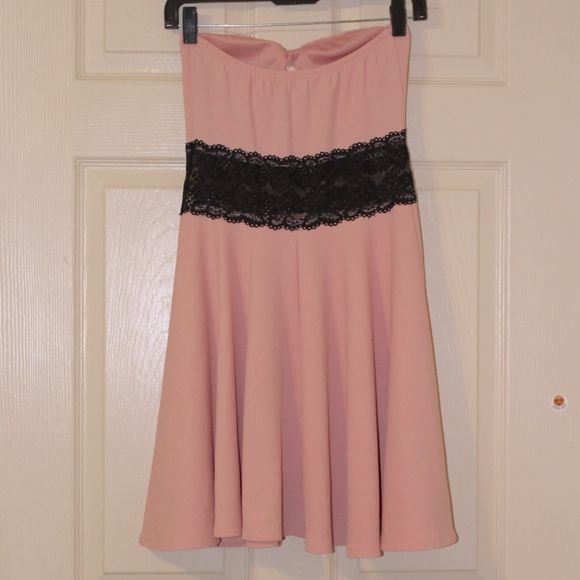 WILD DAISY Girls Strapless Sweetheart Flare Dress - Picture 2 of 8